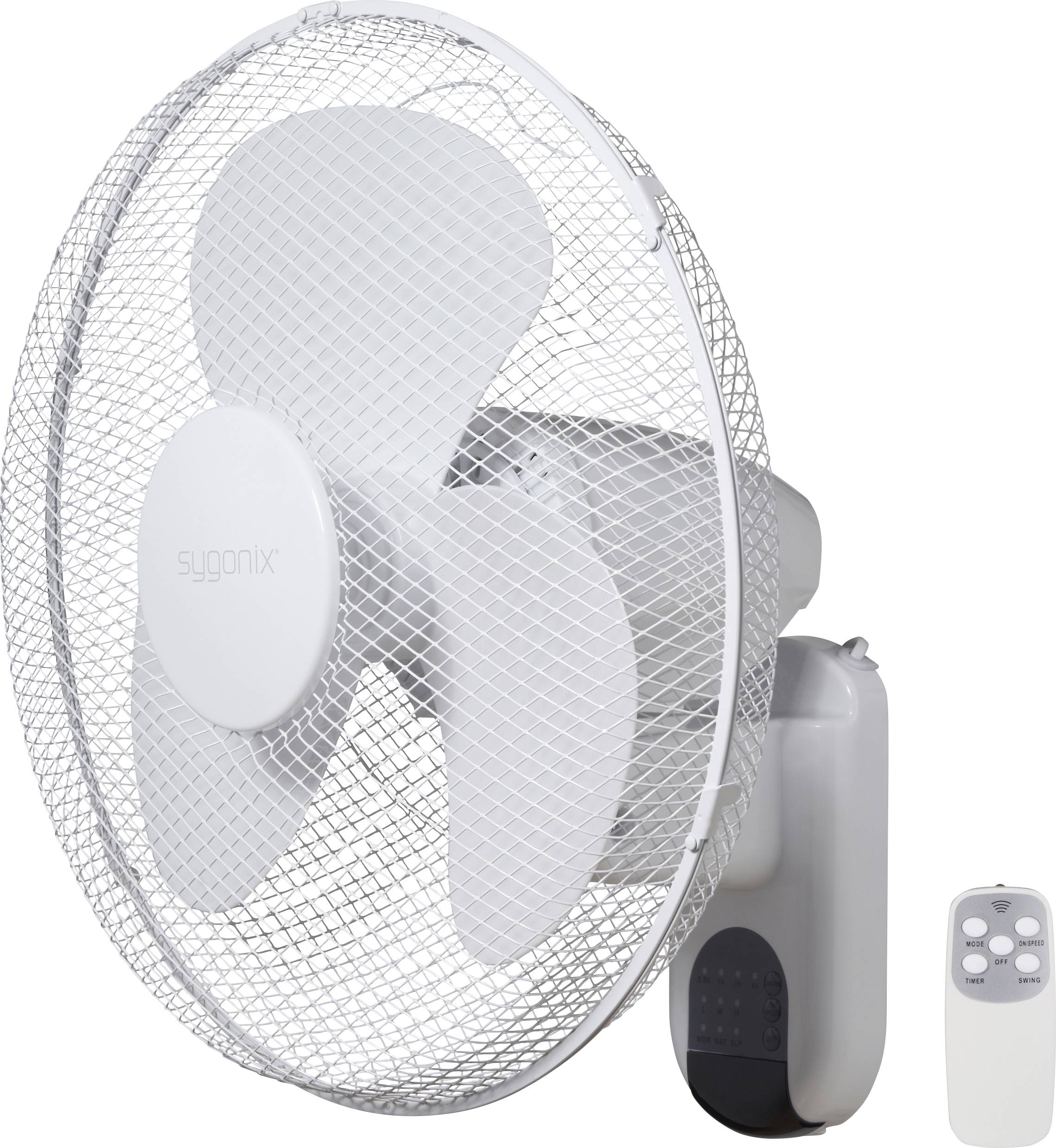 Sygonix Wandventilator 45 W (Ø x H) 430 mm x 480 mm Weiß