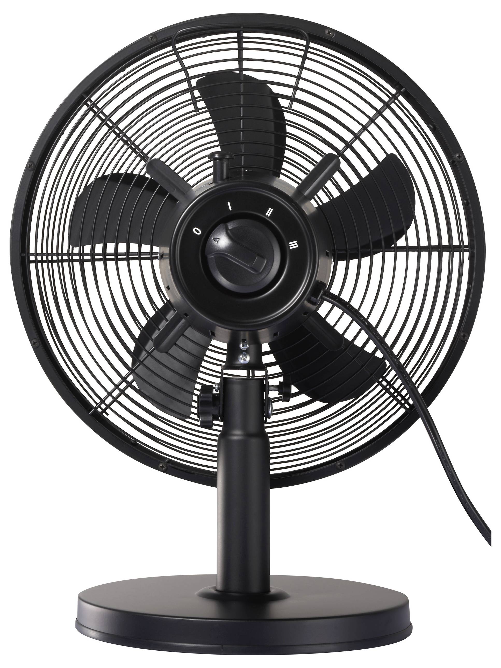 Sygonix Tischventilator 35W (Ø x H) 230mm x 475mm Schwarz Oszillierend