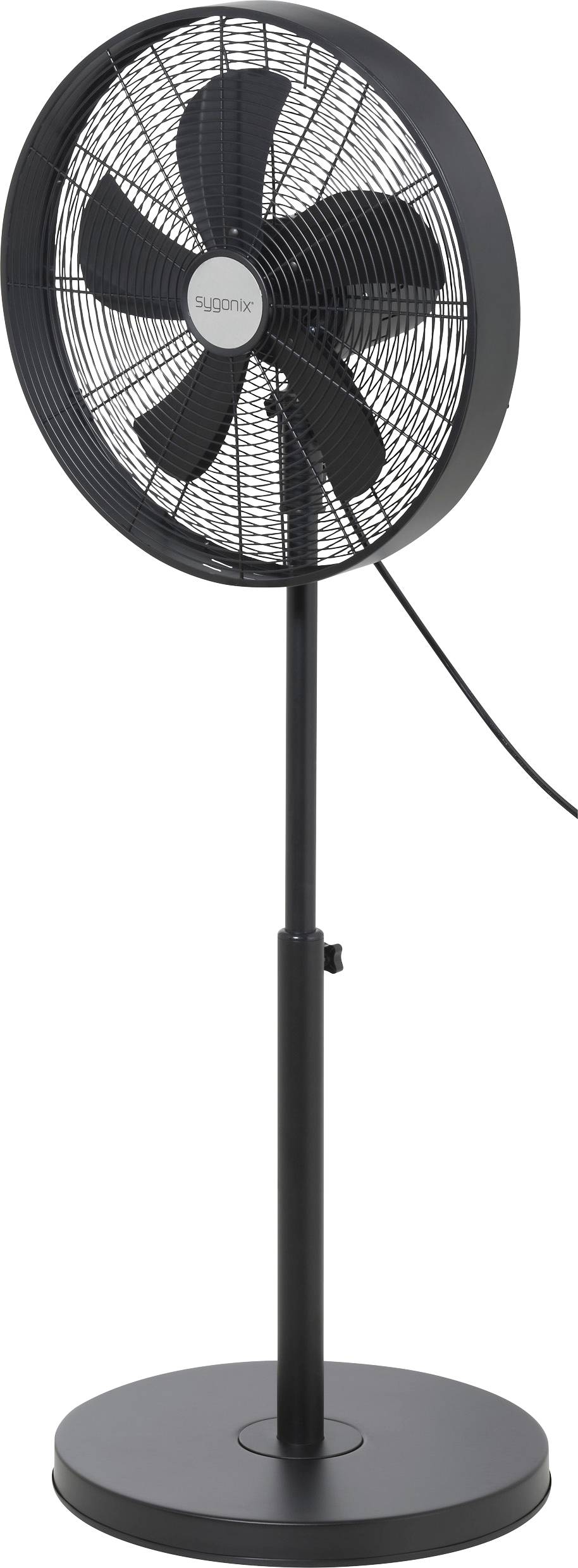 Sygonix Standventilator 50W (Ø x H) 445mm x 1200mm Schwarz Höhenverstellbar