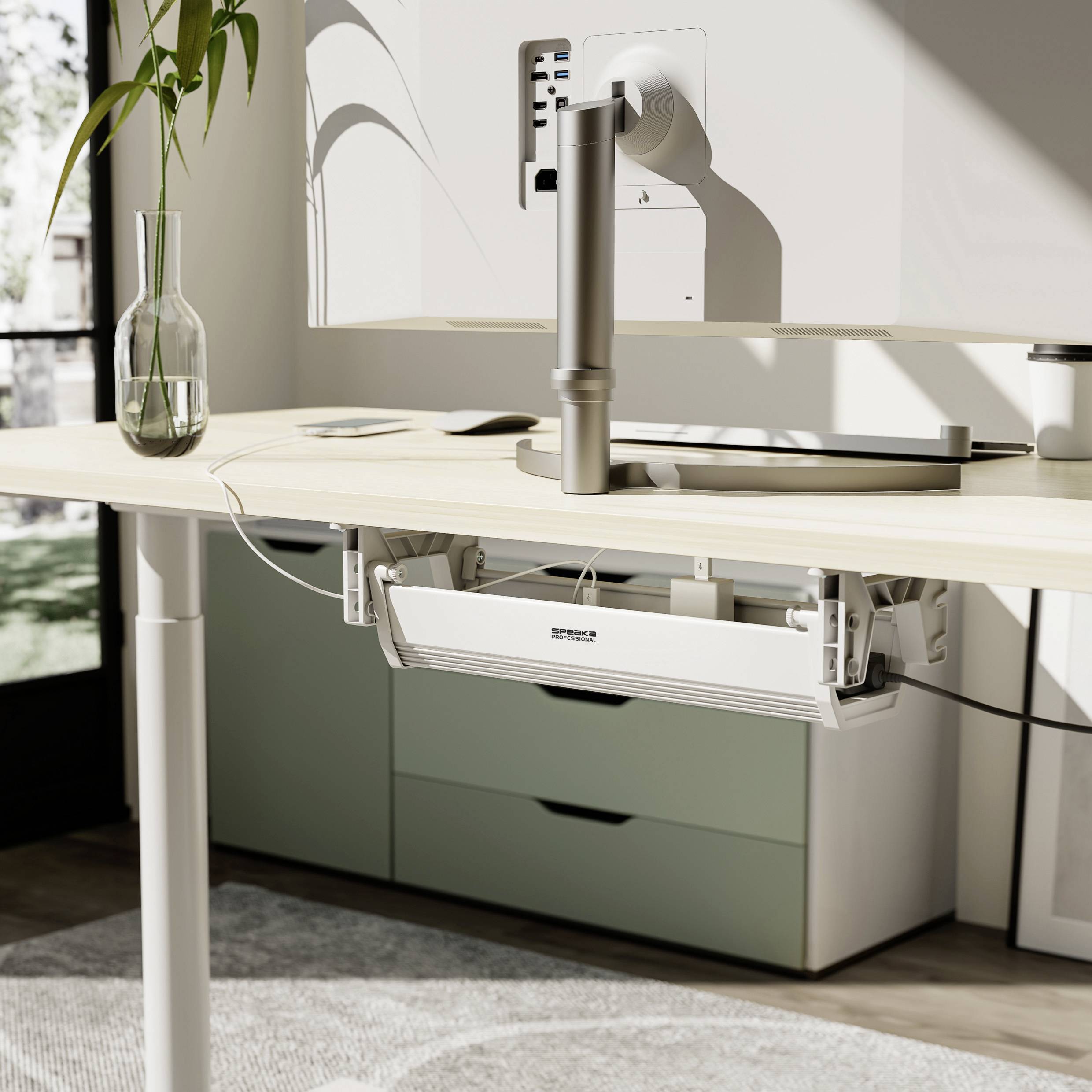 SpeaKa Professional Kabel-Organisations-Box SP-UCT-001 SP-13322884 Weiß 1St.