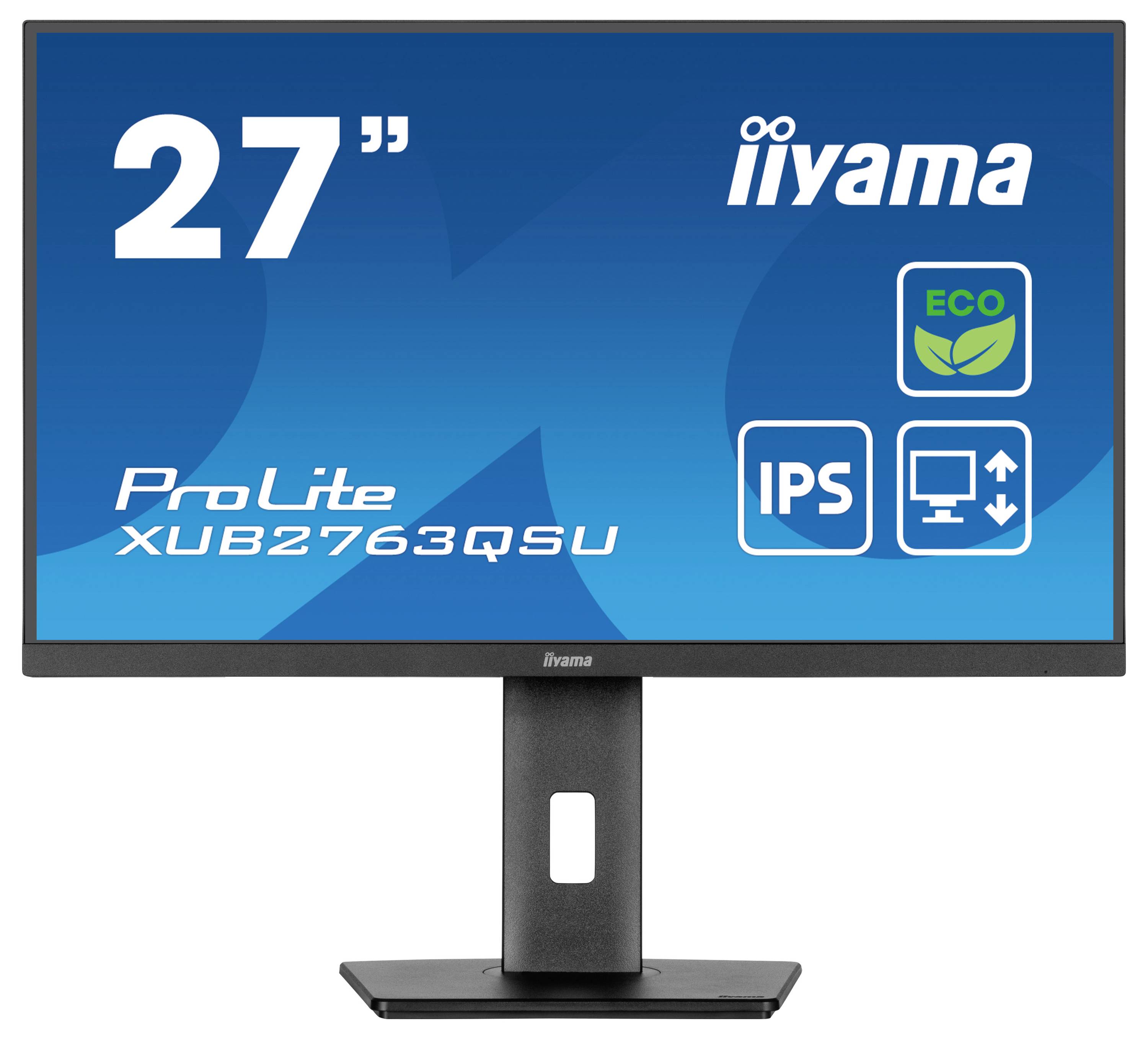 Iiyama 27" IPS-panel Green Choice, 2560x1440@10 LED-Monitor EEK B (A - G) 68.6cm (27 Zoll) 16:9 2 ms DisplayPort, HDMI® IPS LED