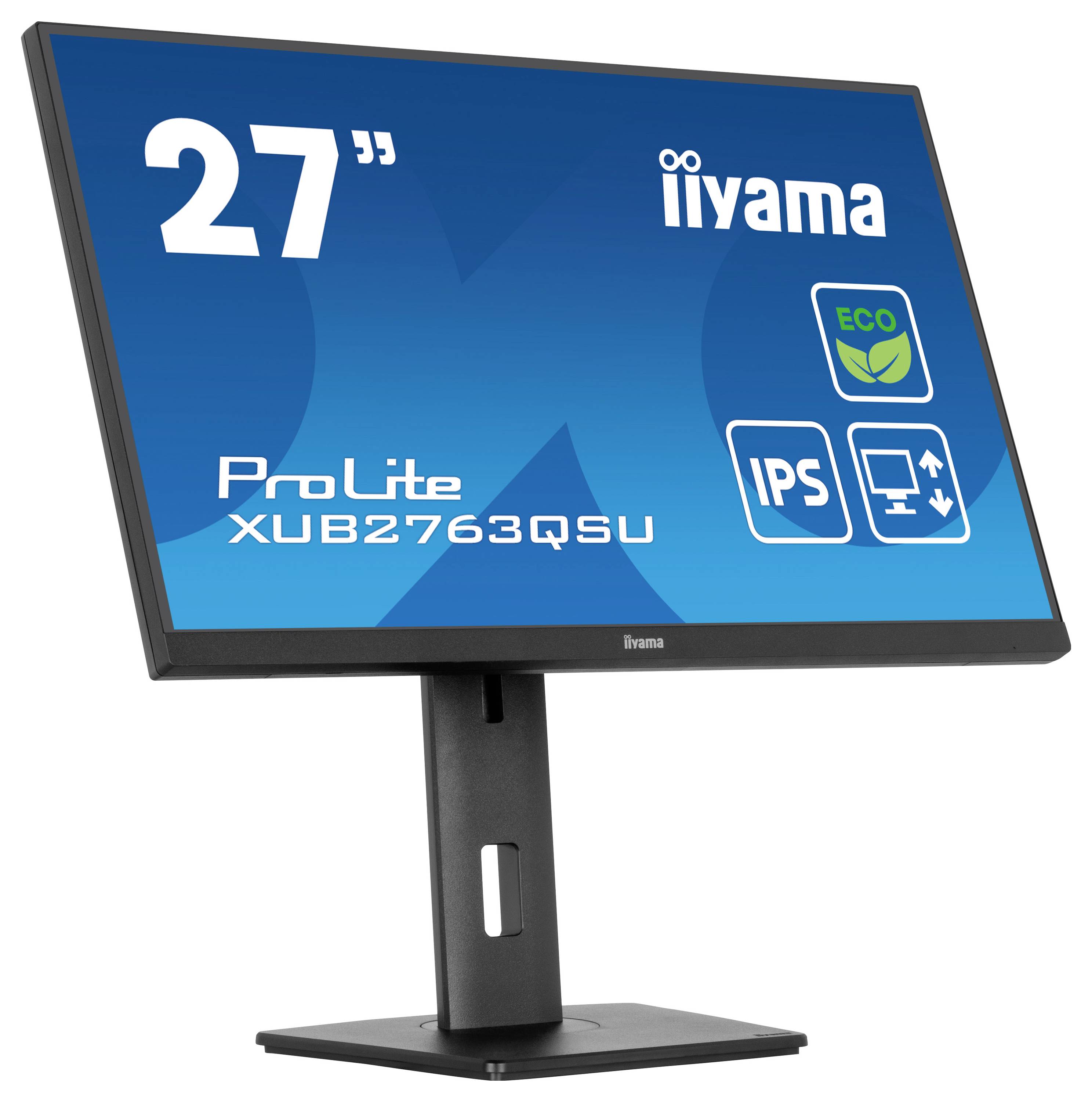 Iiyama 27" IPS-panel Green Choice, 2560x1440@10 LED-Monitor EEK B (A - G) 68.6cm (27 Zoll) 16:9 2 ms DisplayPort, HDMI® IPS LED
