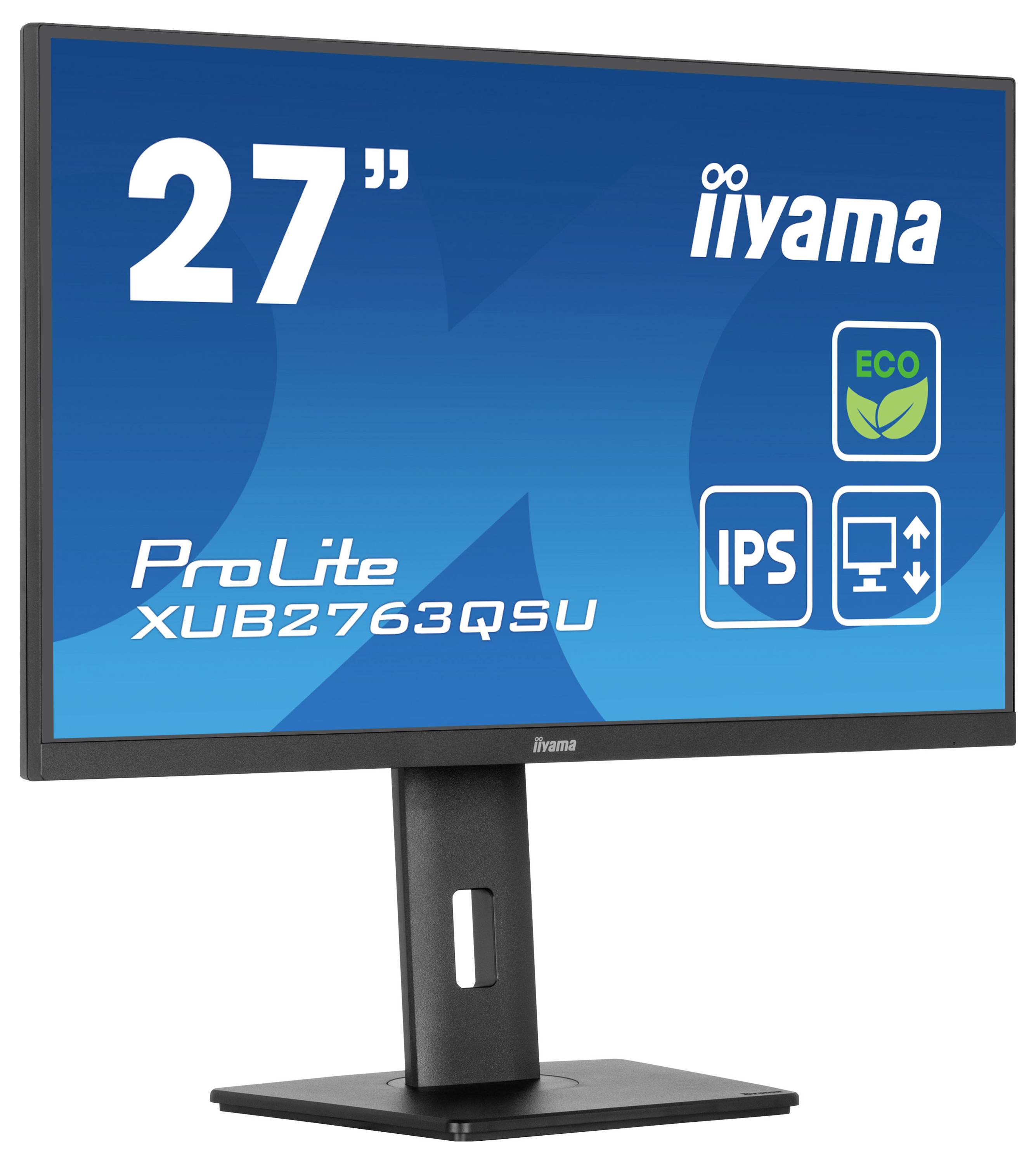 Iiyama 27" IPS-panel Green Choice, 2560x1440@10 LED-Monitor EEK B (A - G) 68.6cm (27 Zoll) 16:9 2 ms DisplayPort, HDMI® IPS LED
