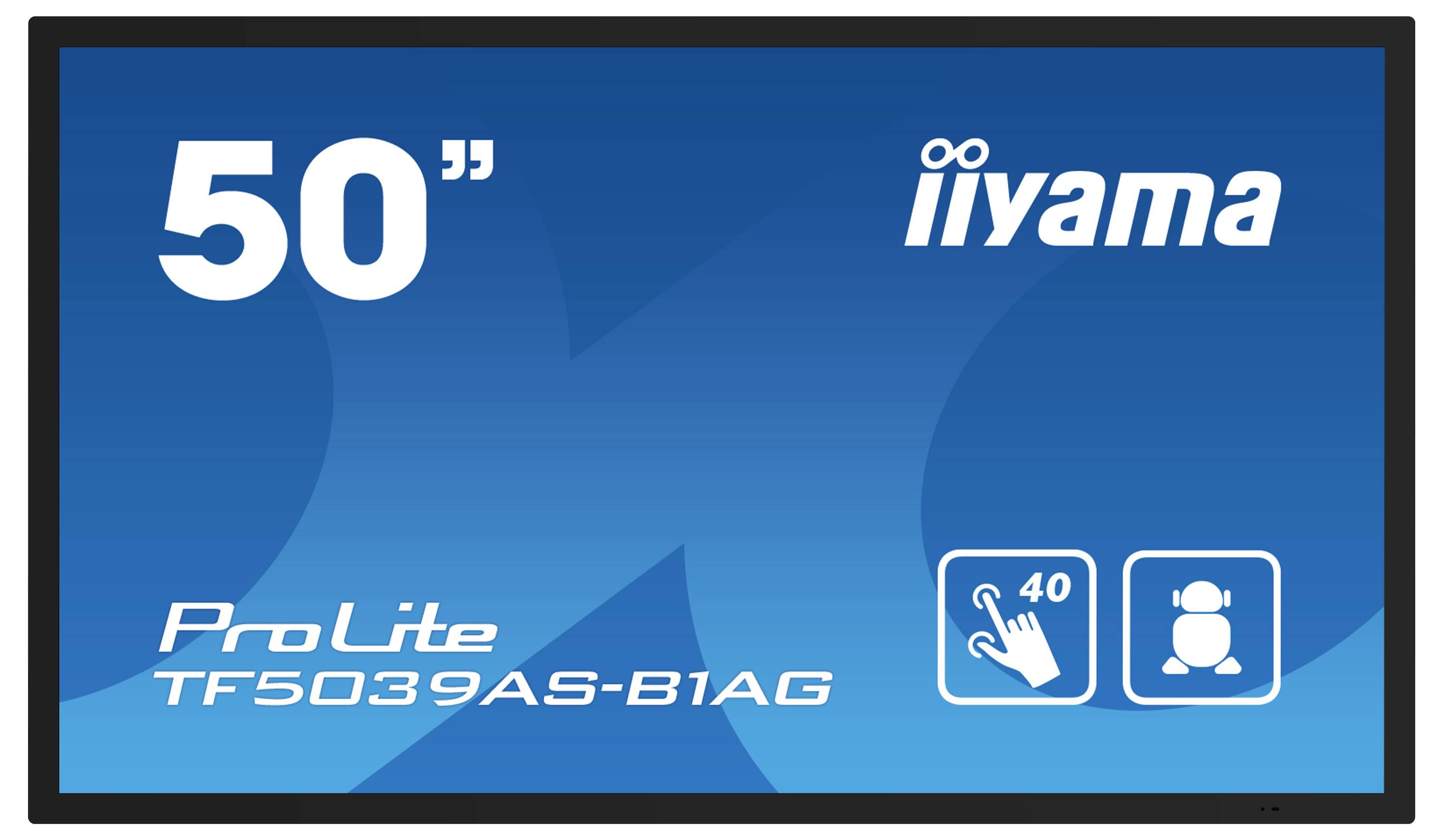 Iiyama 50" Bonded PCAP Anti-glare Bezel Free 40 Digital Signage Display EEK: F (A - G) 125.7 cm 49.5 Zoll 3840 x 2160 Pixel 24/7