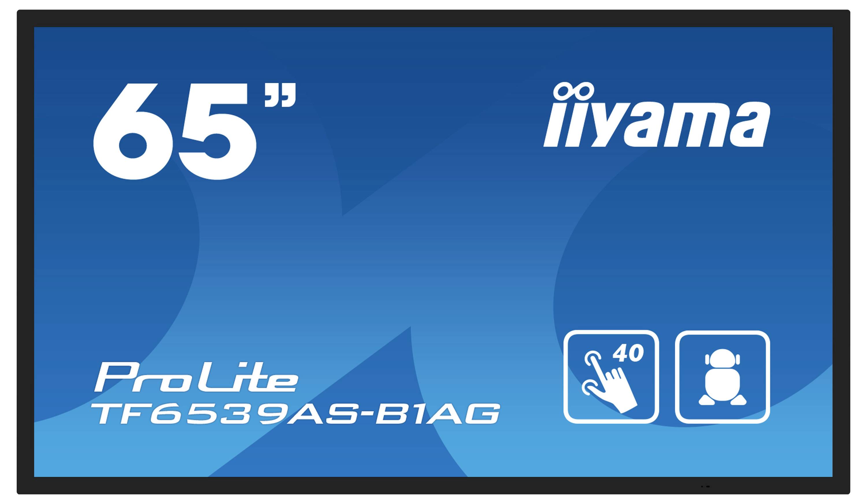Iiyama 65" Bonded PCAP Anti-glare Bezel Free 40 Digital Signage Display EEK: F (A - G) 163.9 cm 64.5 Zoll 3840 x 2160 Pixel 24/7