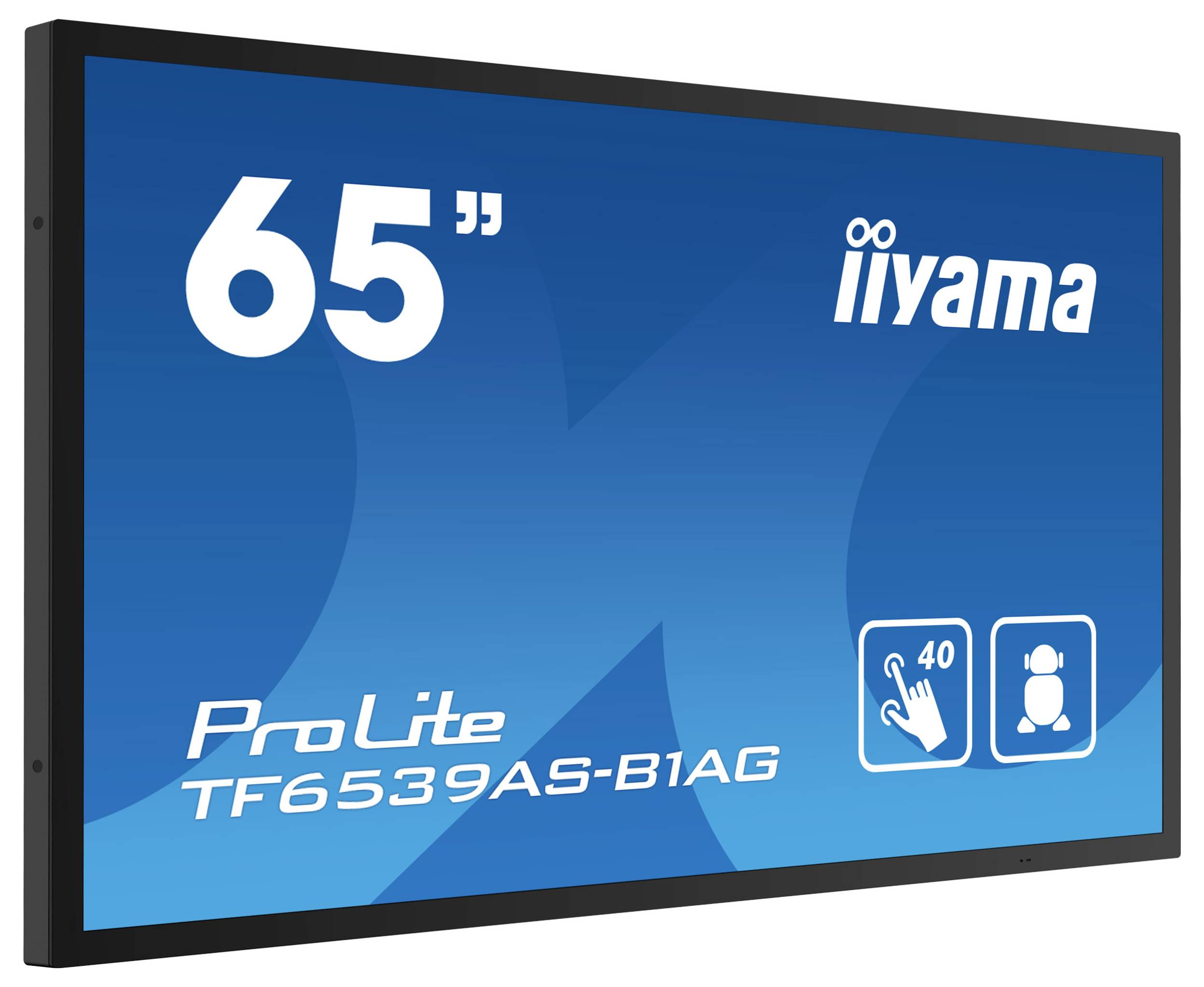 Iiyama 65" Bonded PCAP Anti-glare Bezel Free 40 Digital Signage Display EEK: F (A - G) 163.9 cm 64.5 Zoll 3840 x 2160 Pixel 24/7