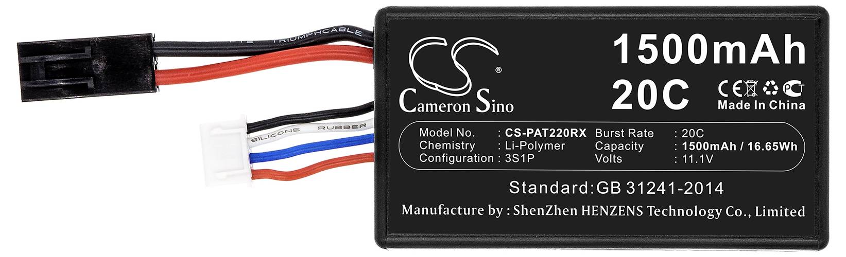 CS Cameron Sino CS-PAT220RX Modellbau-Akkupack (LiPo)