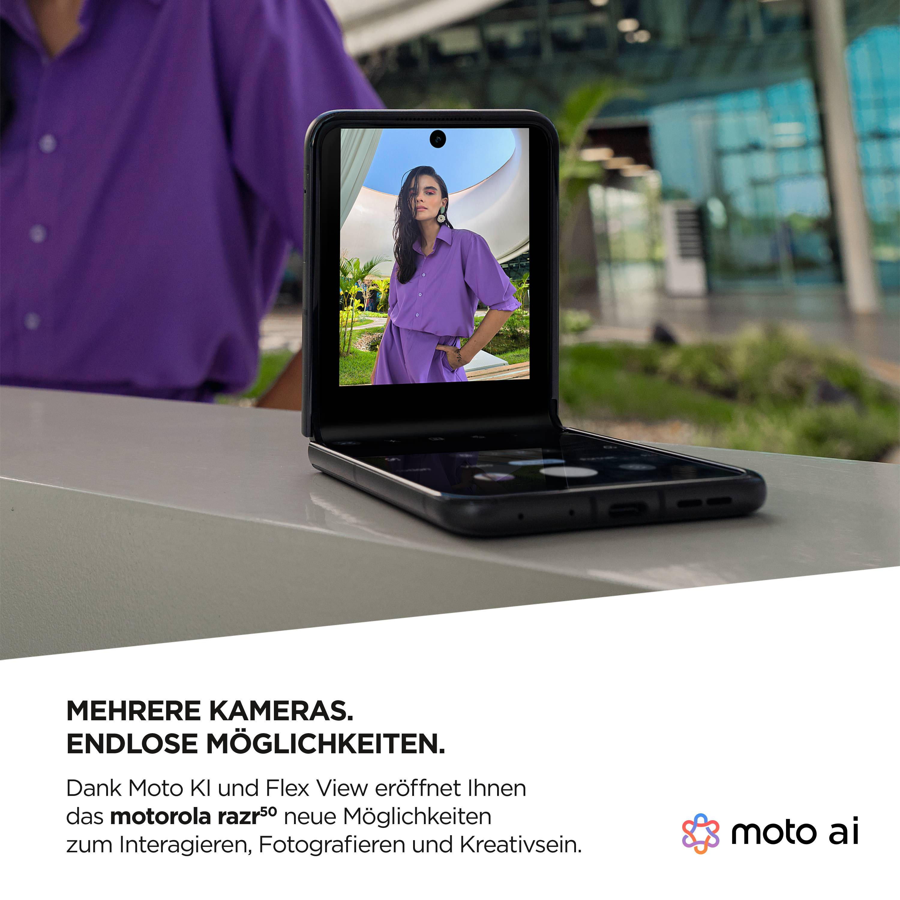 Motorola razr50 256 GB Grau 17.5 cm (6.9 Zoll) Smartphone