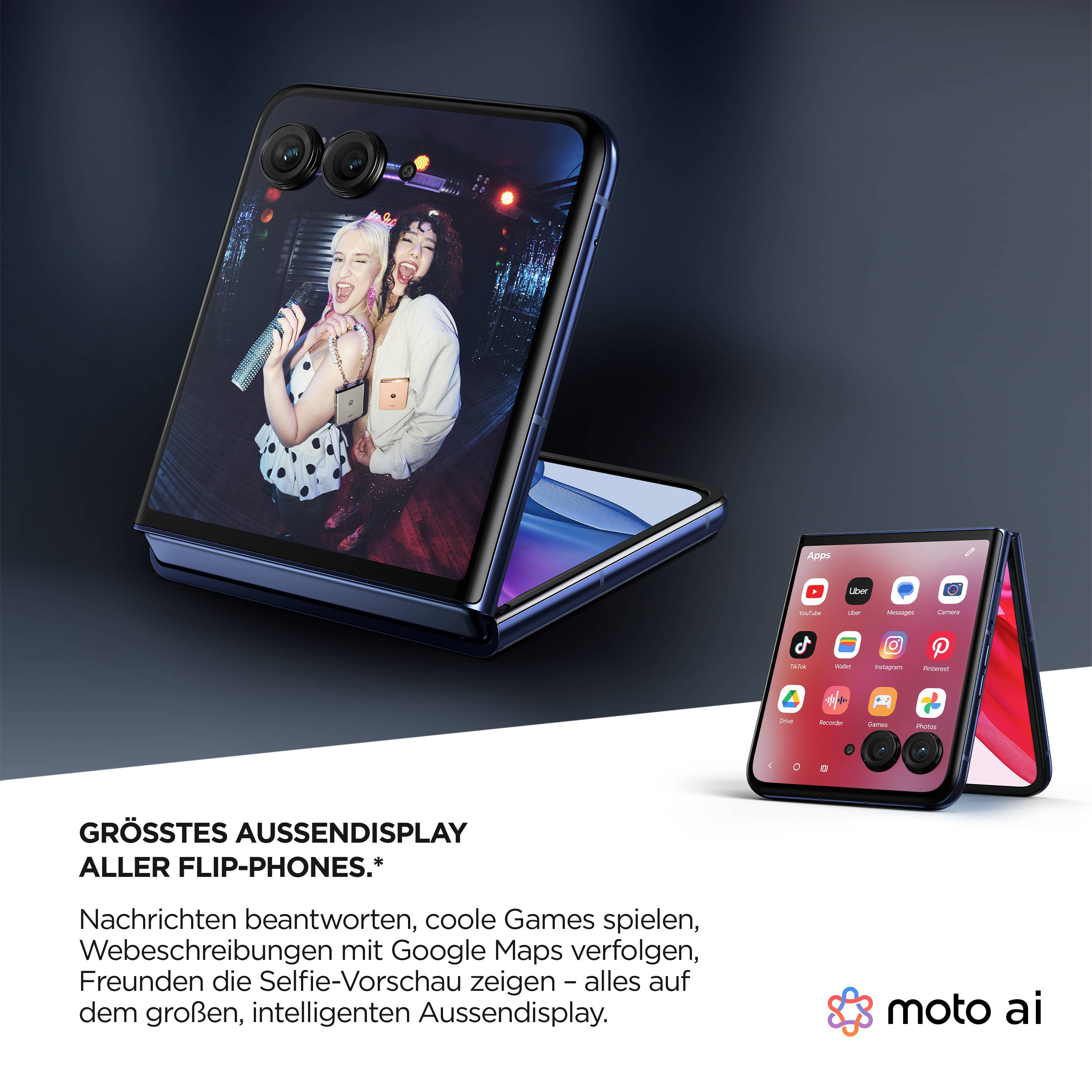 Motorola razr50 ultra 512 GB Midnight Blue 17.5 cm (6.9 Zoll) Smartphone