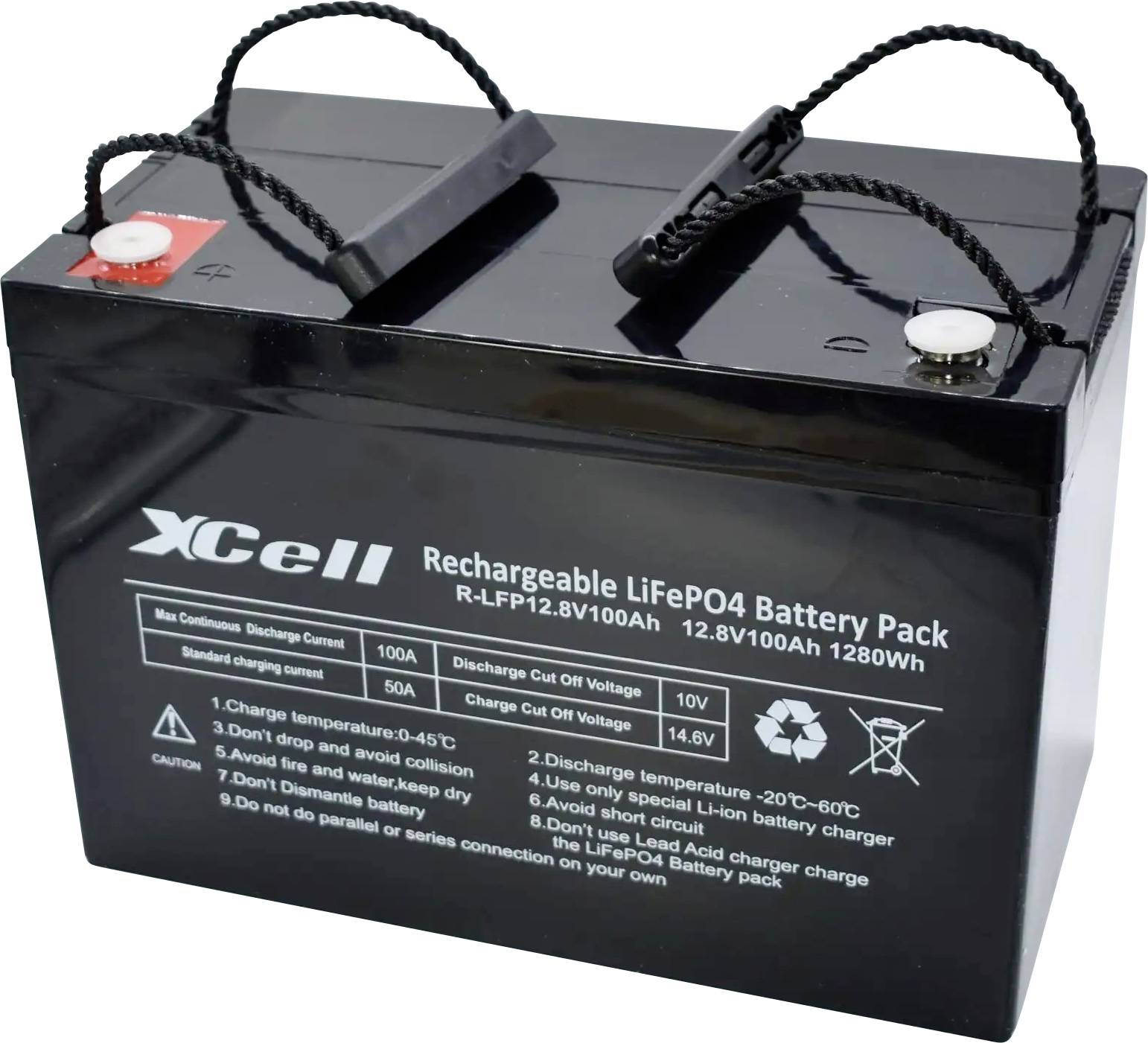 XCell LFP12100 Spezial-Akku LiFePo-Block Schraubkontakt LiFePO 4 12.8V 100Ah 1St.