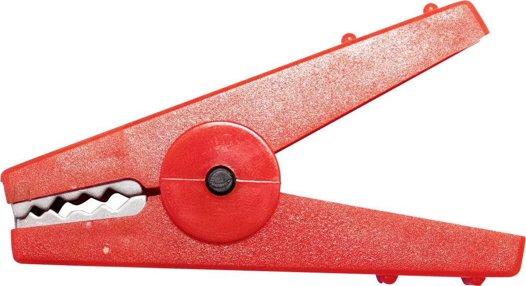 Mueller Electric BU-112-2 Miniatur-Krokodilklemme Rot Klemmbereich max.: 16 mm Länge: 80 mm