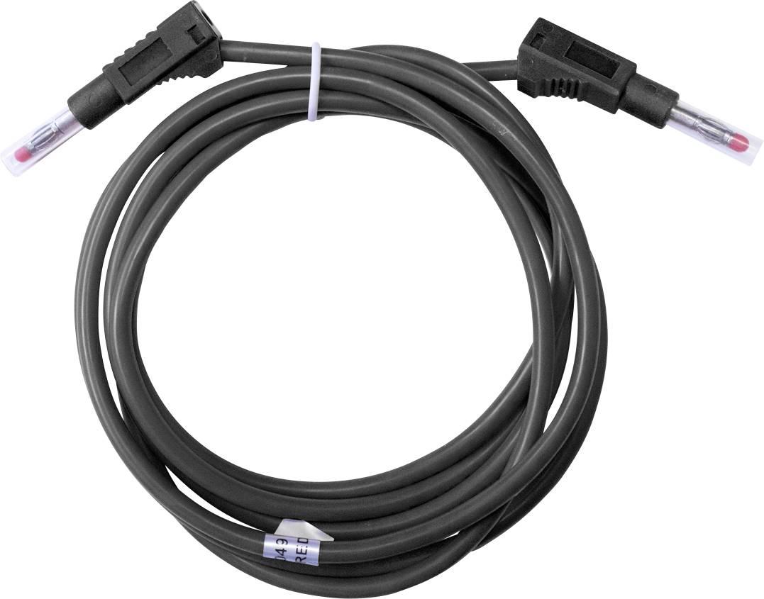 Mueller Electric BU-2323-10-36-0 Messleitung Bananenstecker 4mm Bananenstecker 4mm 91.4cm Schwarz 1St.