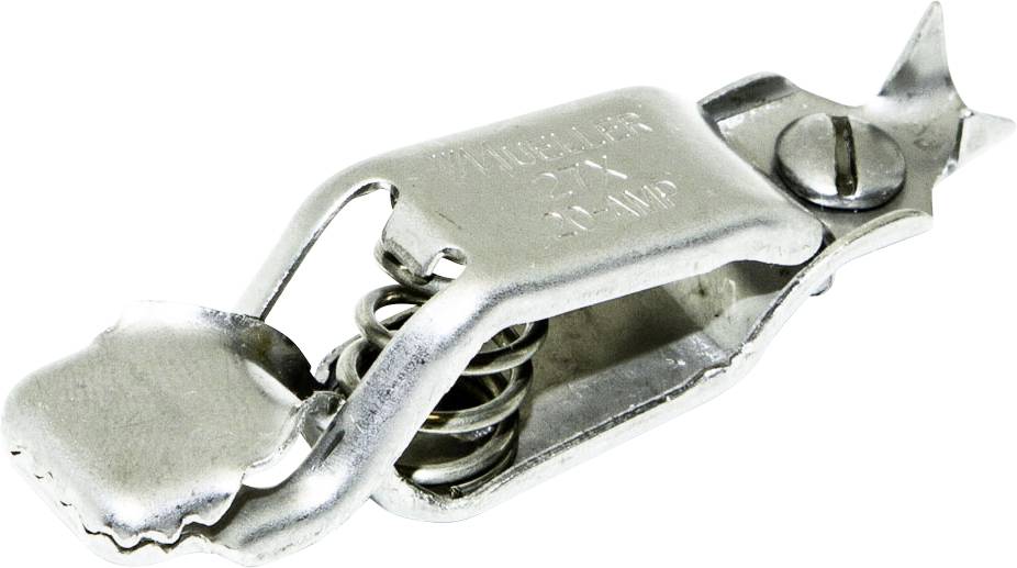 Mueller Electric BU-27X Krokodilklemme Edelstahl Klemmbereich max.: 16mm Länge: 61.90mm