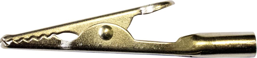 Mueller Electric BU-60G Krokodilklemme Gold Klemmbereich max.: 7.90 mm Länge: 50 mm