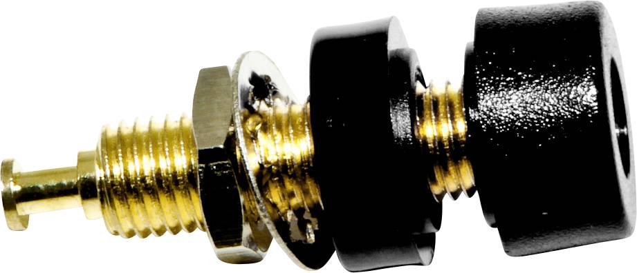 Mueller Electric BU-P2854-0 Bananenstecker Schwarz 10St.