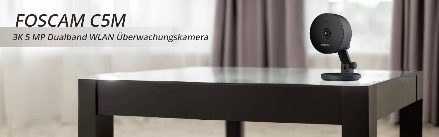 Foscam C5M (black) WLAN IP Überwachungskamera 3072 x 1728 Pixel