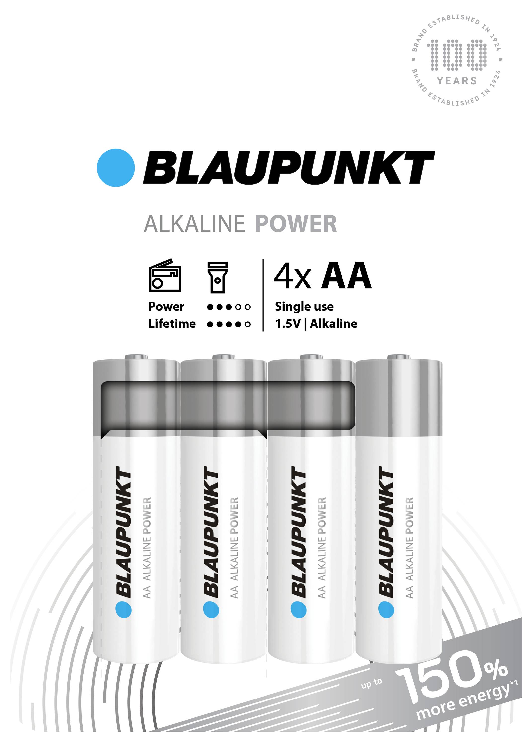 Blaupunkt Mignon (AA)-Batterie Alkali-Mangan 1.5V 4St.