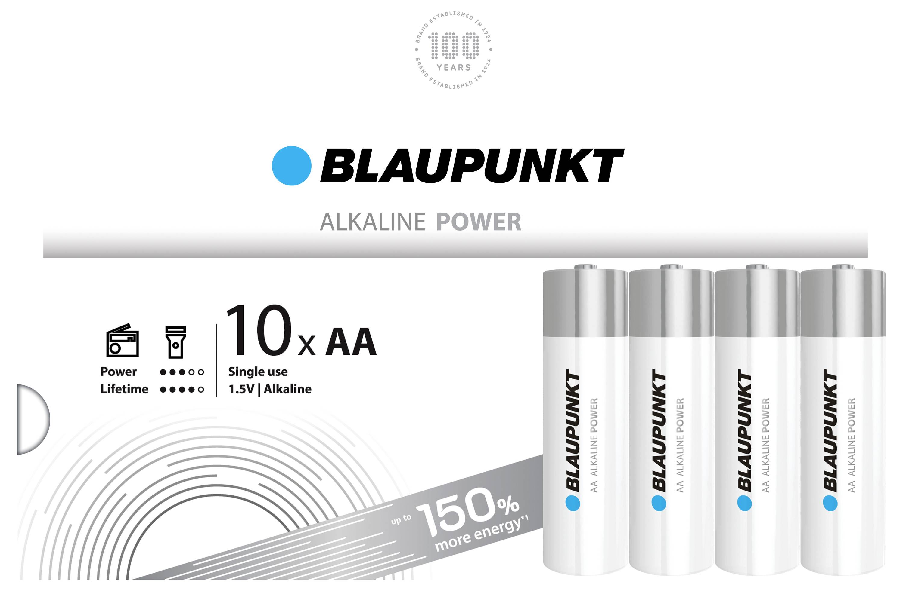 Blaupunkt Mignon (AA)-Batterie Alkali-Mangan 1.5V 10St.
