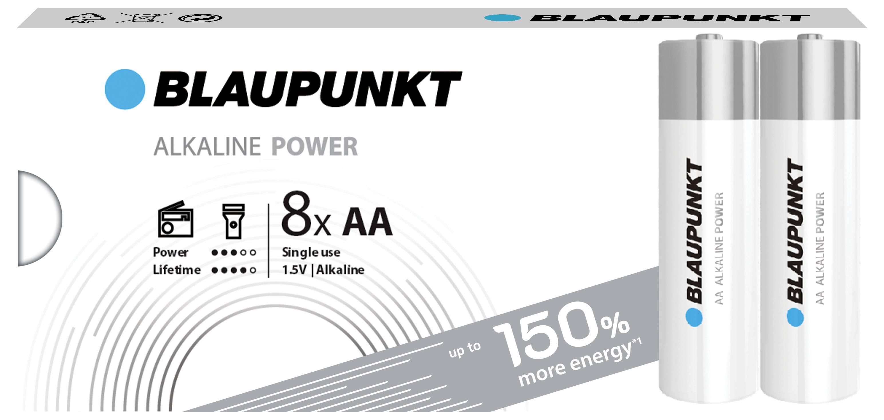 Blaupunkt Mignon (AA)-Batterie Alkali-Mangan 1.5V 8St.