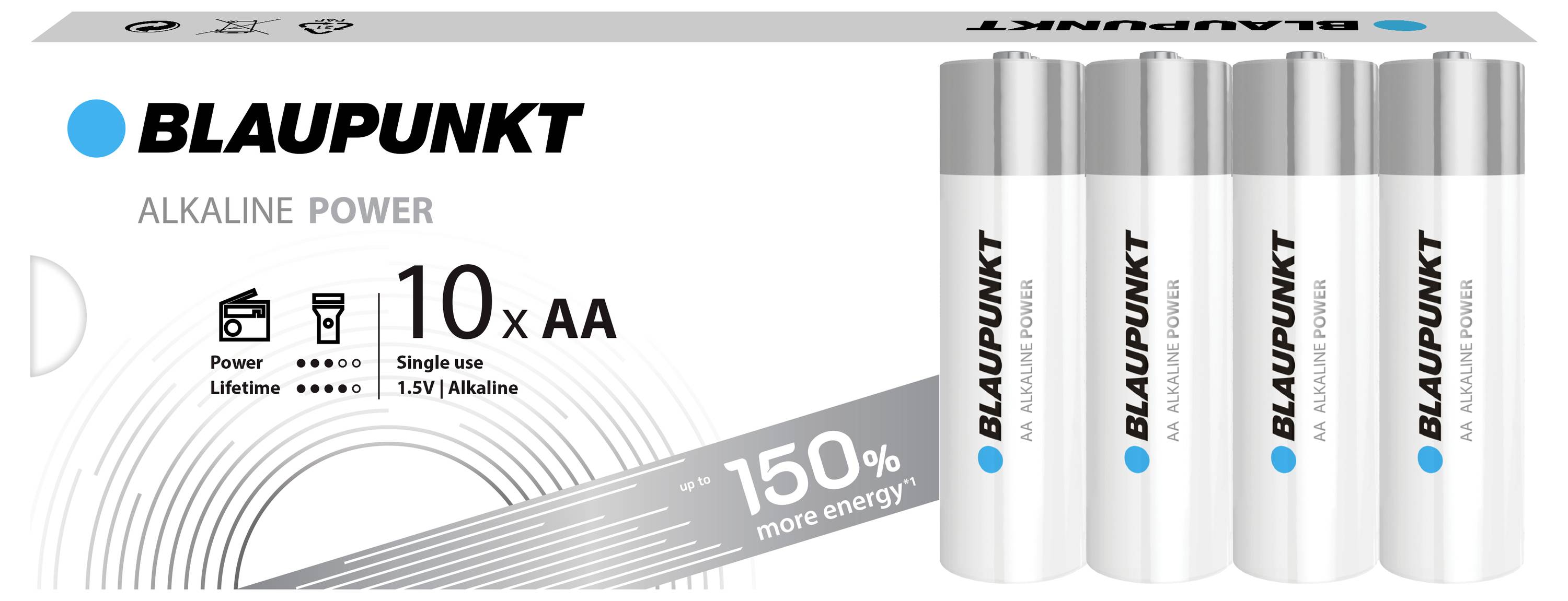 Blaupunkt Mignon (AA)-Batterie Alkali-Mangan 1.5V 10St.
