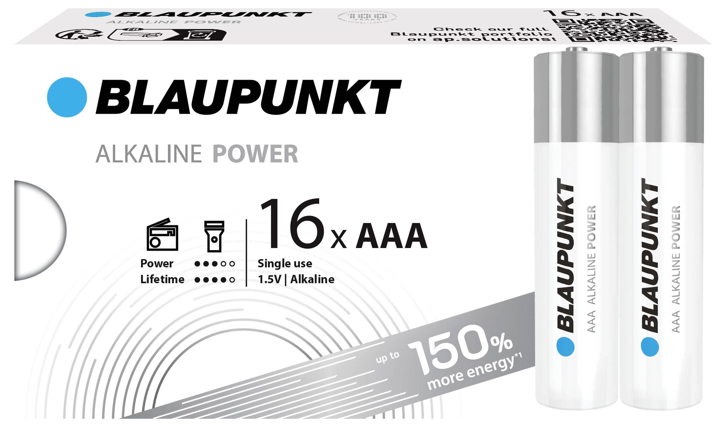 Blaupunkt Micro (AAA)-Batterie Alkali-Mangan 1.5 V 16 St.