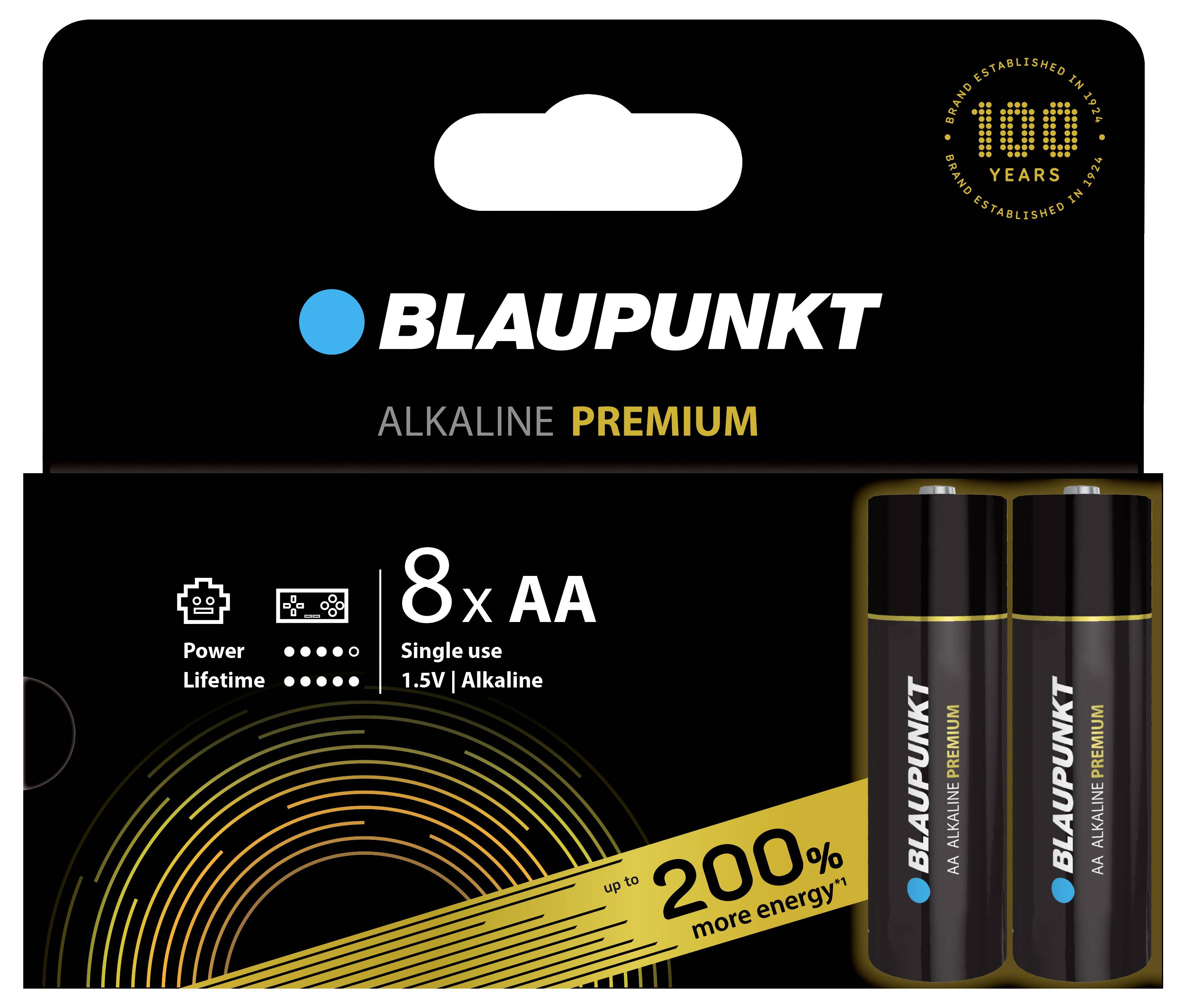 Blaupunkt Mignon (AA)-Batterie Alkali-Mangan 1.5V 8St.