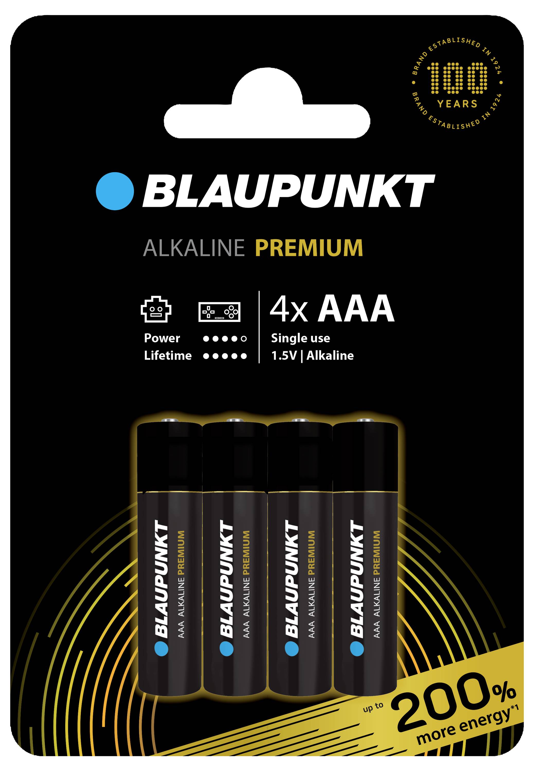 Blaupunkt Micro (AAA)-Batterie Alkali-Mangan 1.5V 4St.
