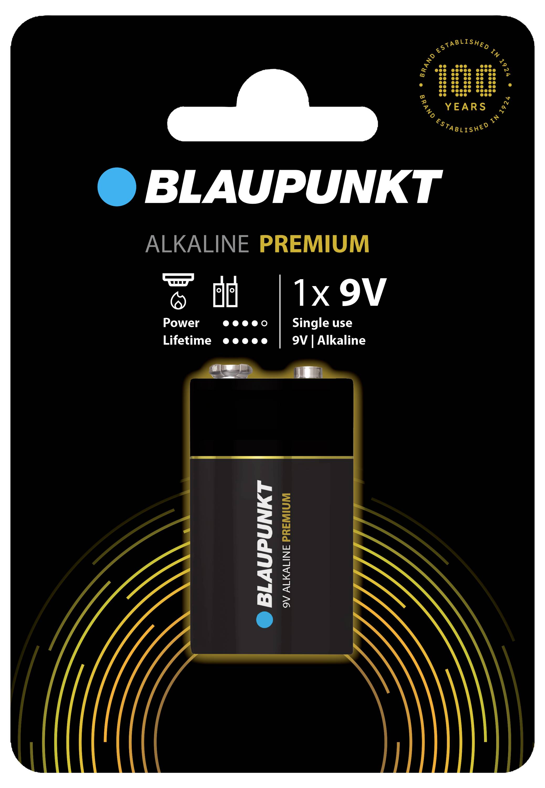 Blaupunkt 9V Block-Batterie Alkali-Mangan 9V 1St.