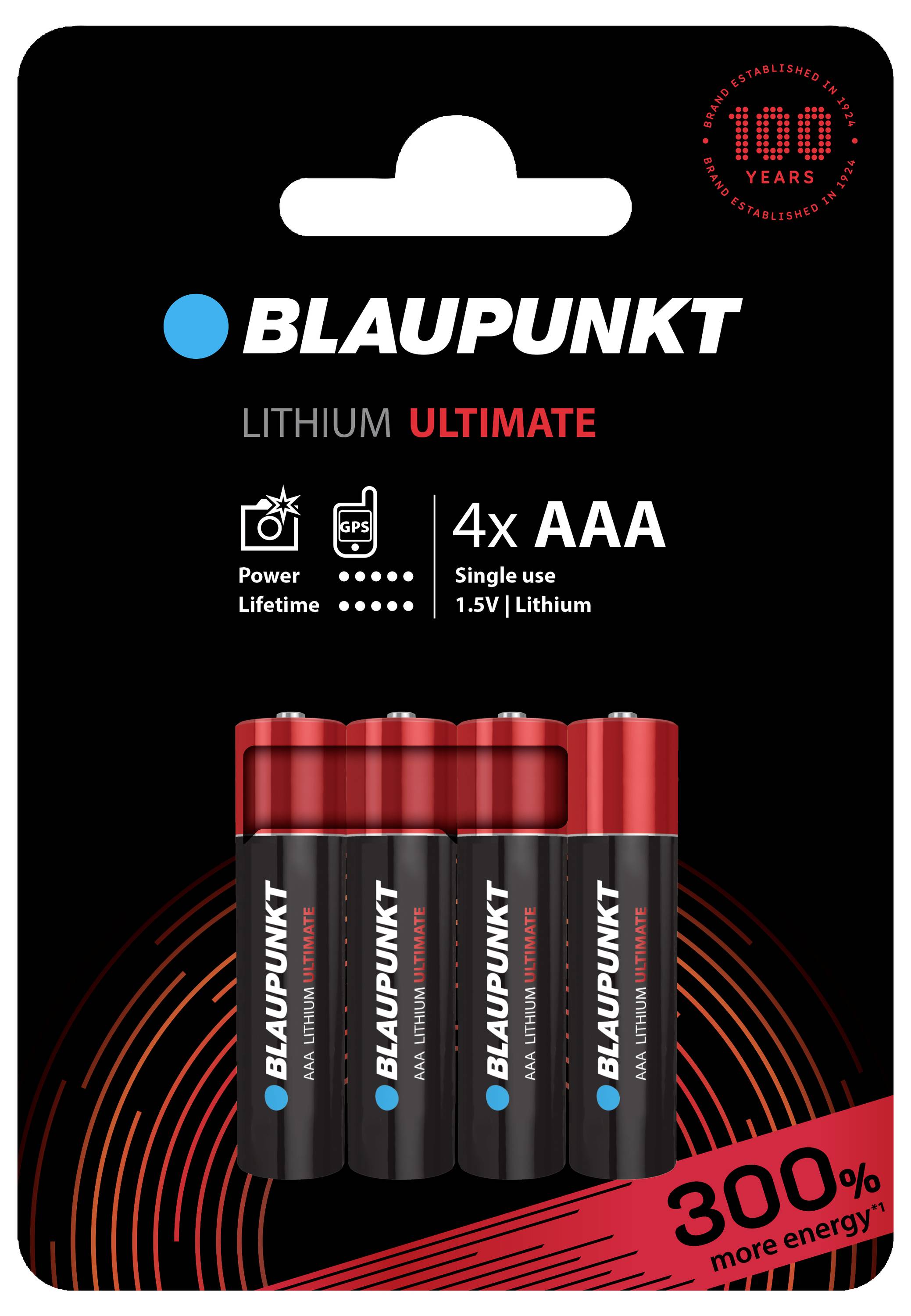Blaupunkt Micro (AAA)-Batterie Lithium 1.5V 4St.