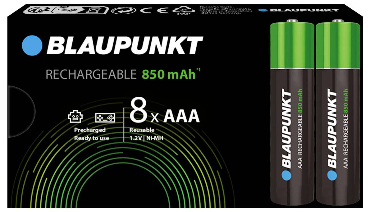 Blaupunkt Micro (AAA)-Akku NiMH 1.2V 8St.