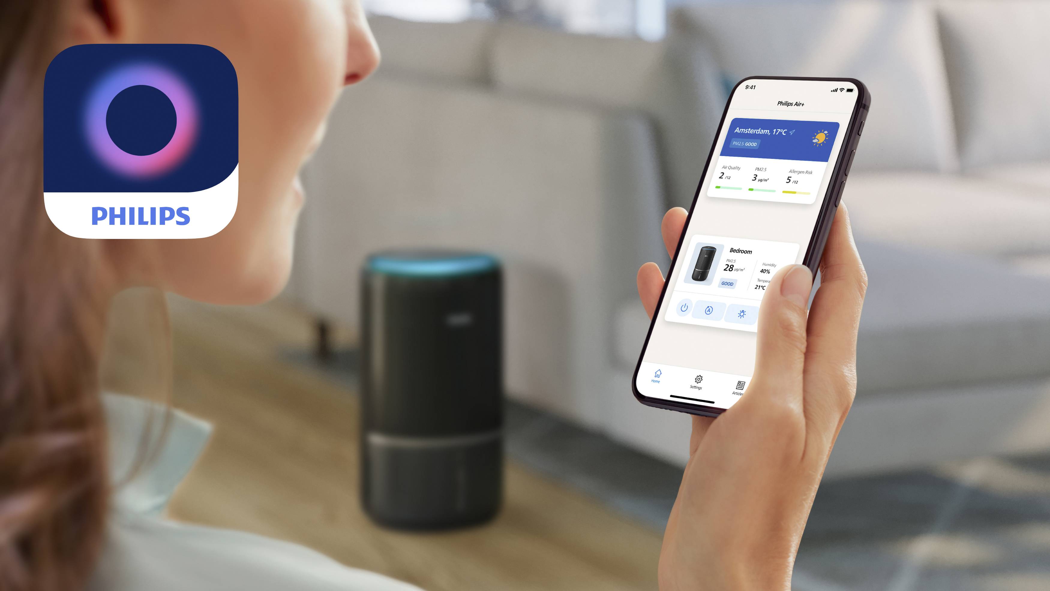 Philips AC3421/13 3400 Series Luftreiniger/-befeuchter 78m² Anthrazit