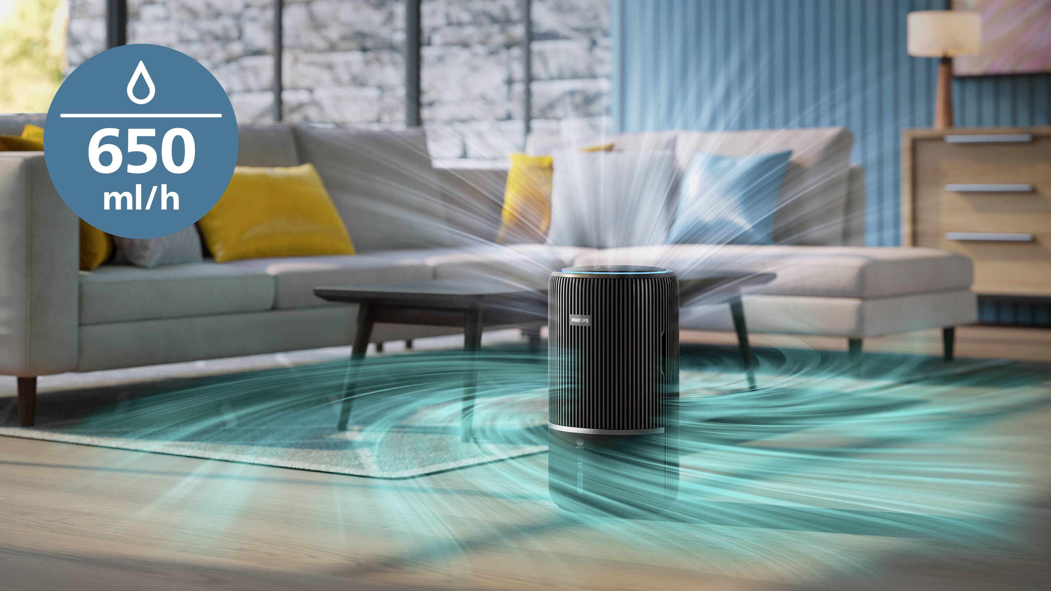 Philips AC3421/13 3400 Series Luftreiniger/-befeuchter 78m² Anthrazit