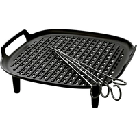 Philips Home HD9926/00 Grillkit Schwarz, Metall Philips Home HD9926/00 Grillkit Schwarz, Metall