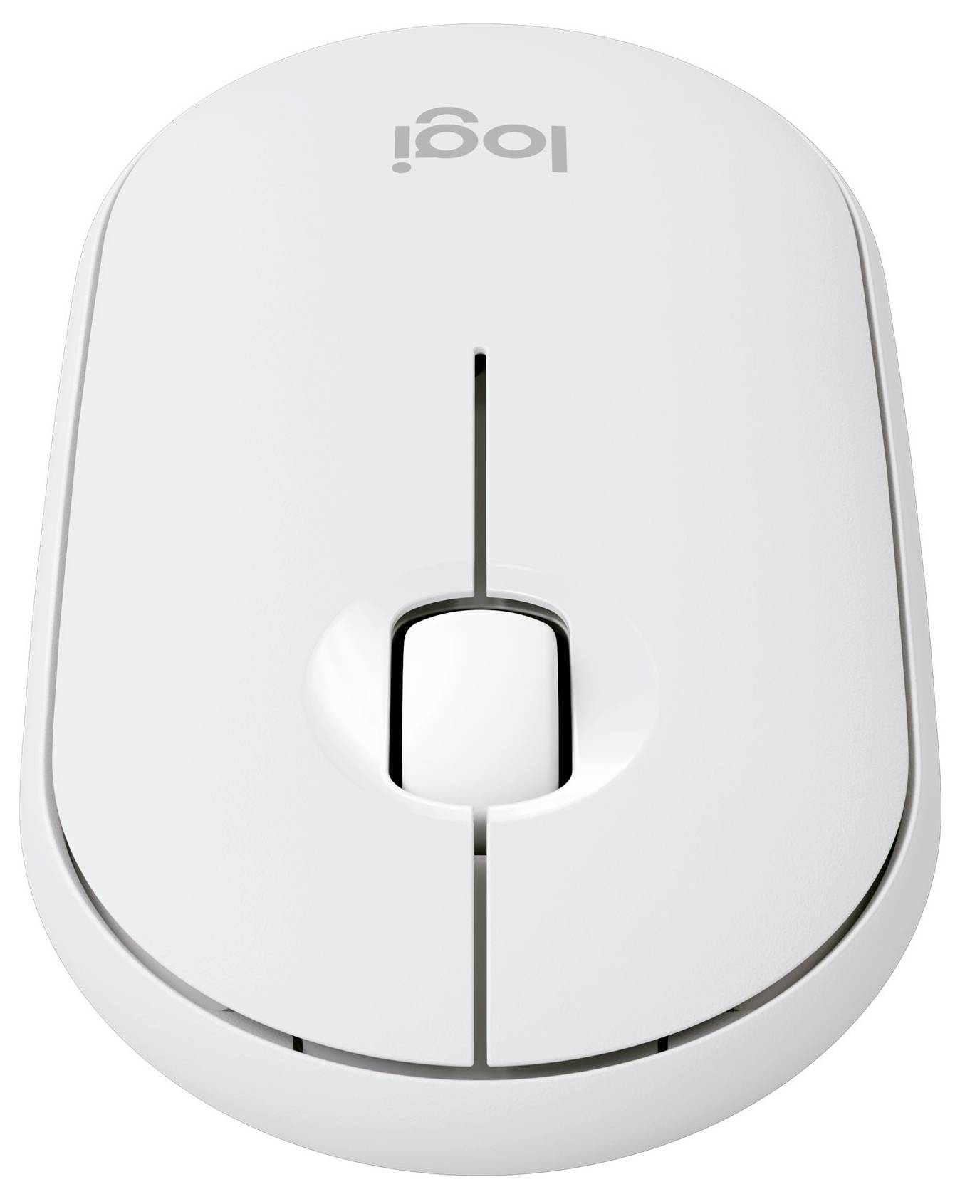 Logitech Pebble Mouse 2 M350s Maus Bluetooth® Optisch Weiß 3 Tasten 400 dpi, 4000 dpi Integriertes Scrollrad