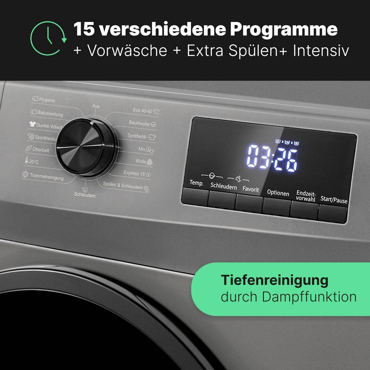 Bomann WA 7175 Waschmaschine EEK: A (A - G) Frontlader 7 kg 1400 U/min