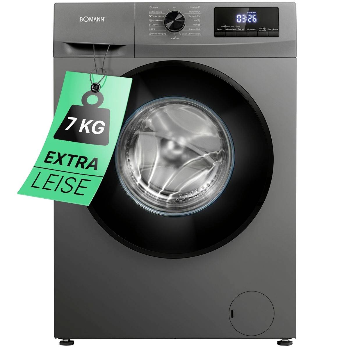 Bomann WA 7175 Waschmaschine EEK: A (A - G) Frontlader 7 kg 1400 U/min