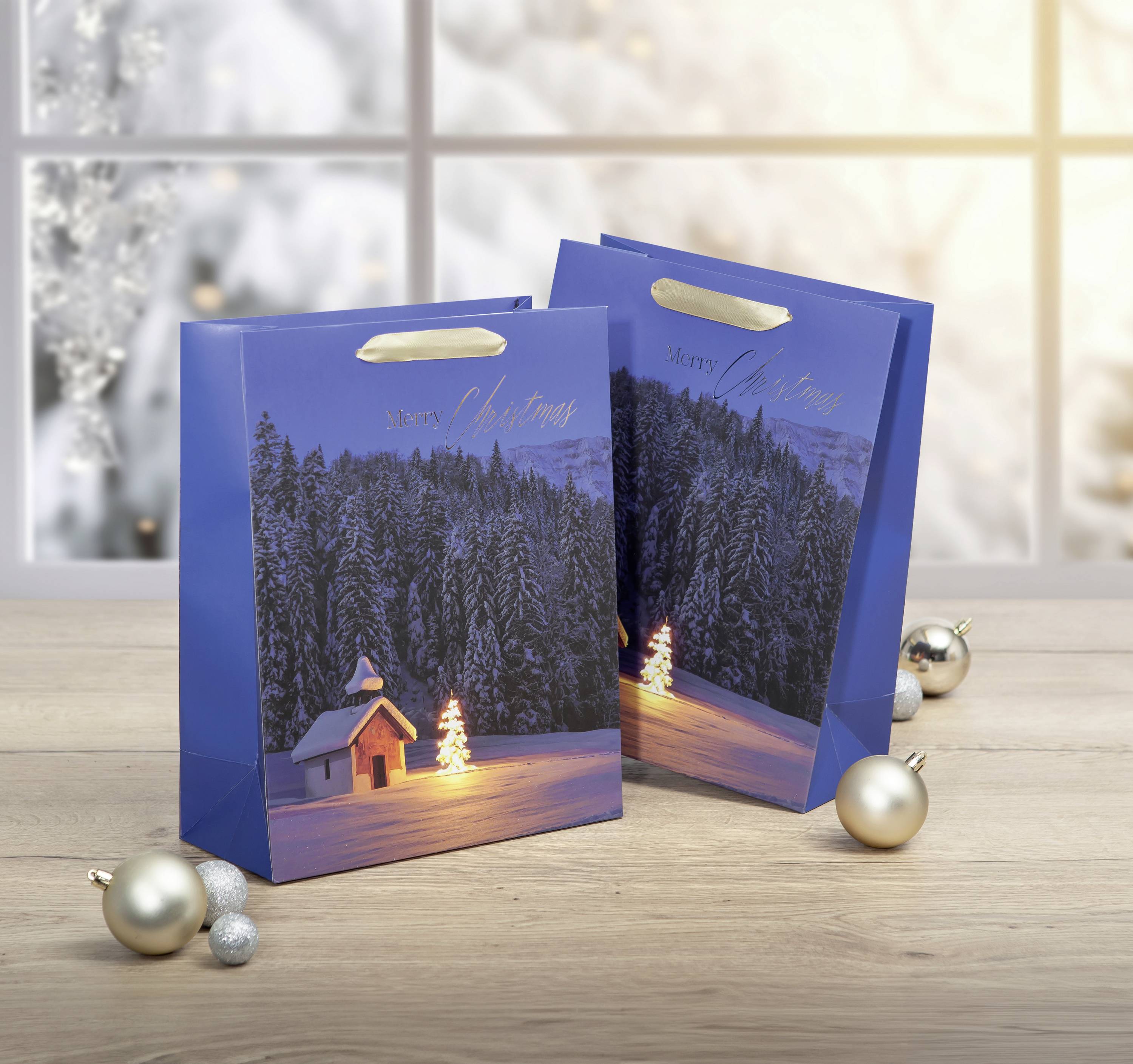 Sigel Geschenktasche Christmas Chapel GT115 26 x 33cm 5St.