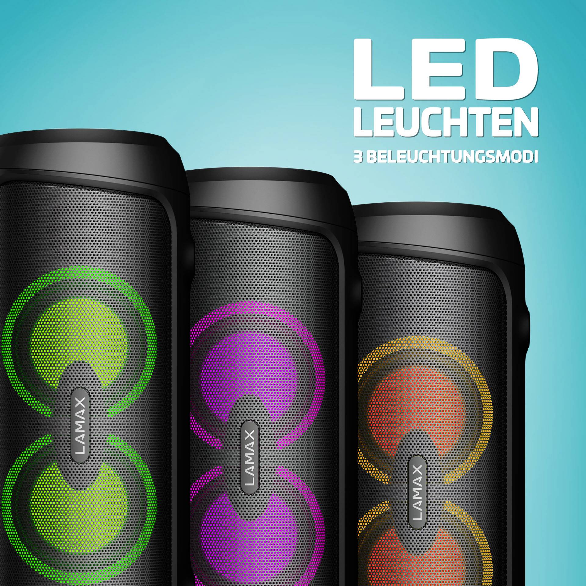 Lamax PartyGo1 Karaoke-Anlage Inkl. Mikrofon