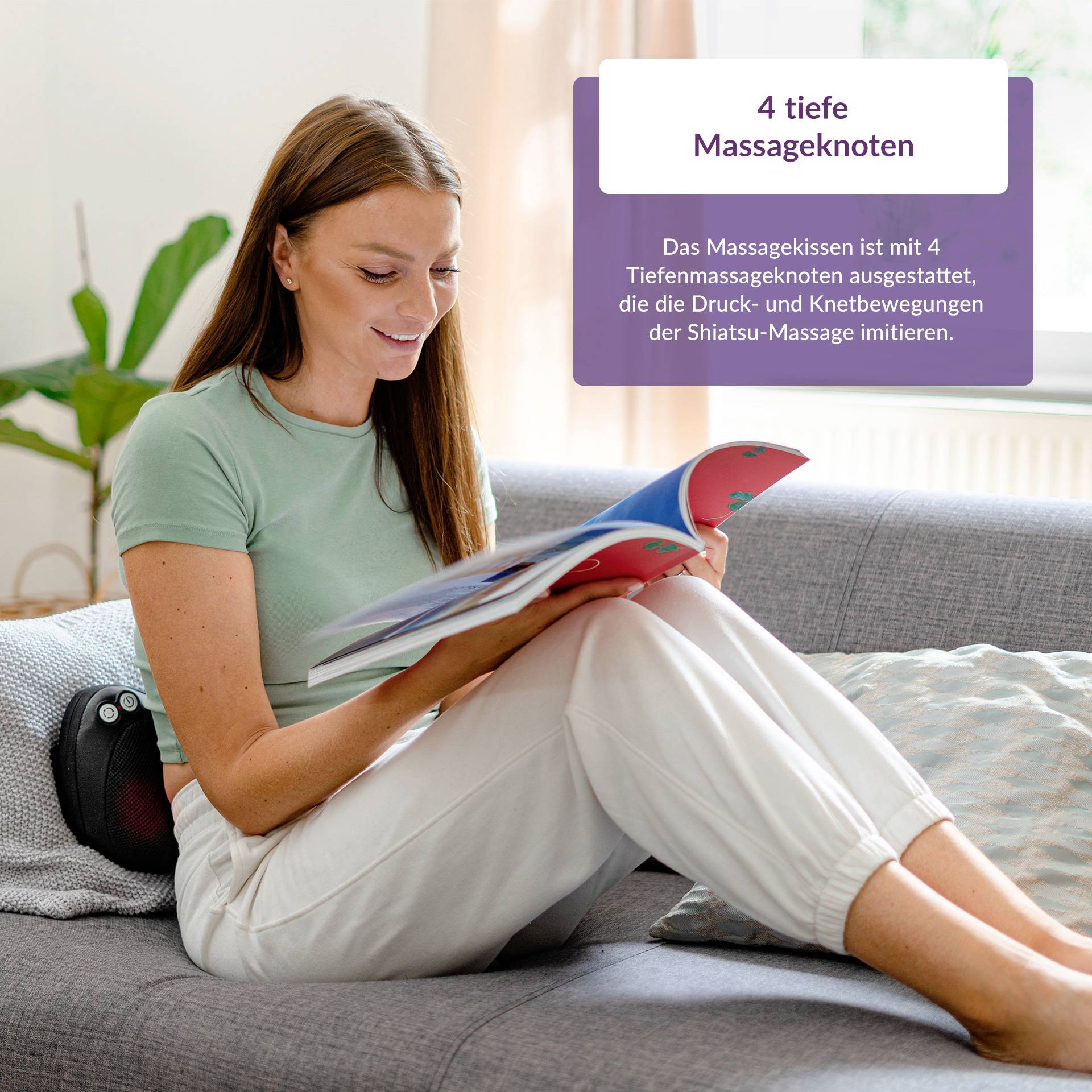 Truelife RelaxBack B3 Charge Massagekissen 24W Schwarz