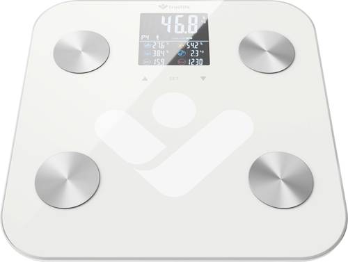 Truelife FitScale W6 BT Personenwaage TLFSW6BT digital Wägebereich (max.)=180 kg Weiß, Grau Mit Blu