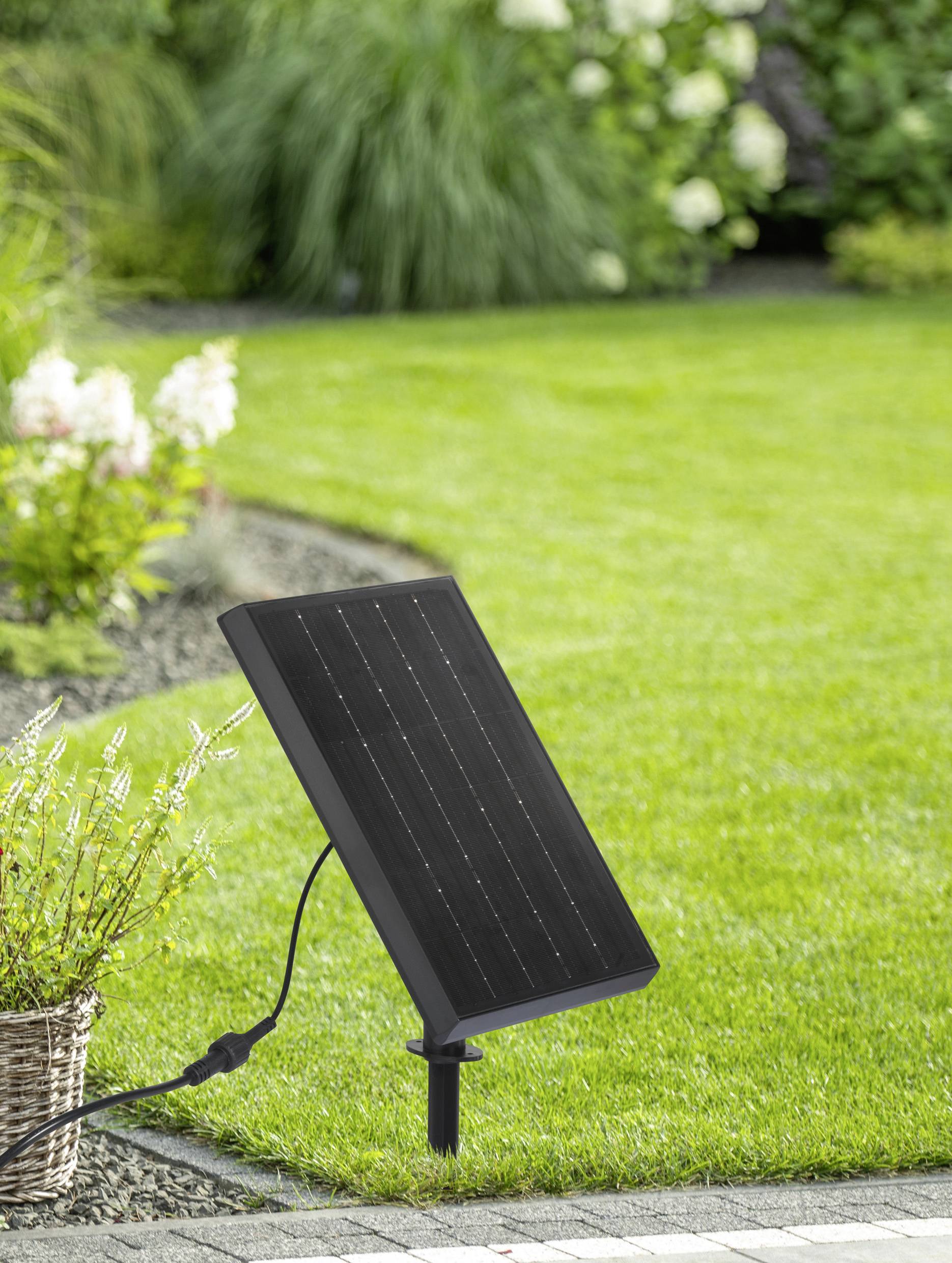 Sygonix SY-6662320 Solar-Lichterkette 2.4W Weiß, Schwarz