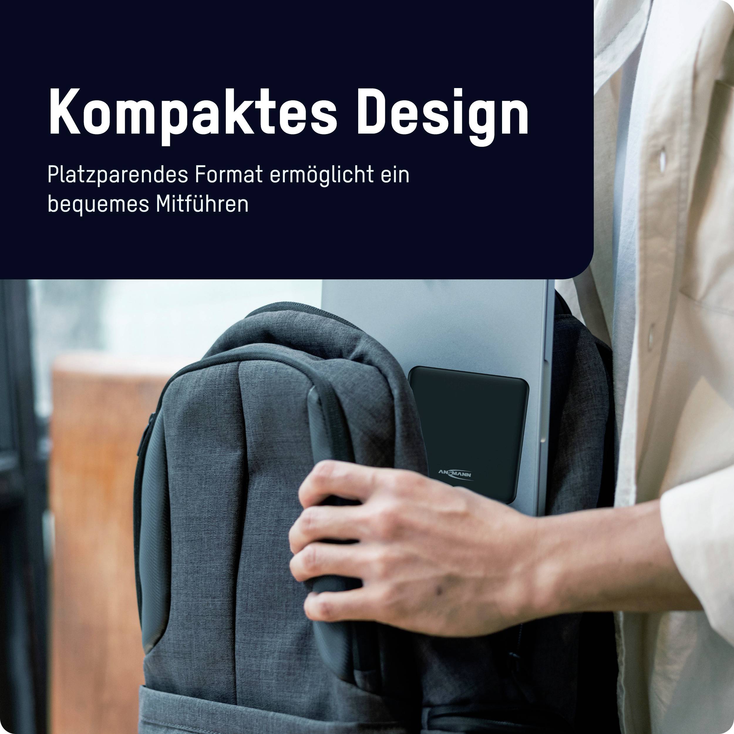 Ansmann Desktop Ladegerät DC465PD 65W USB Ladegerät 65 W 2x USB-A, 2x USB-C® USB PD Schwarz Innenb