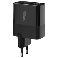 Ansmann USB-Ladegerät mit Display HC365PD 65W USB Ladegerät 65W 1x USB-A, 2x USB-C® USB PD Schwarz Innenbereich Ansmann USB-Ladegerät mit Display HC365PD 65W USB Ladegerät 65W 1x USB-A, 2x USB-C® USB PD Schwarz Innenbereich