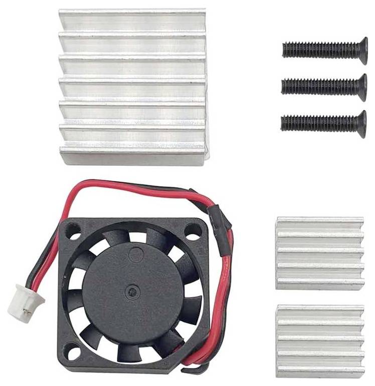 Radxa RDX-4C+-EcoPiProHP-Fan SBC-Gehäuse Passend für (Entwicklungskits): Radxa