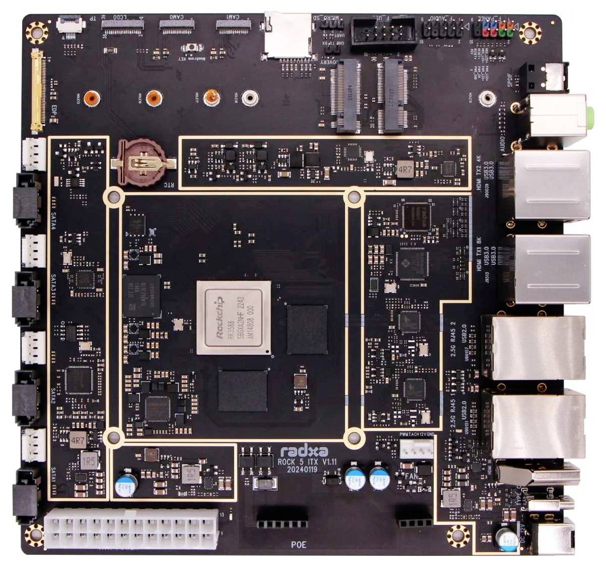 Radxa RS009-D8E8 Mainboard Mainboard-Chipsatz SoC