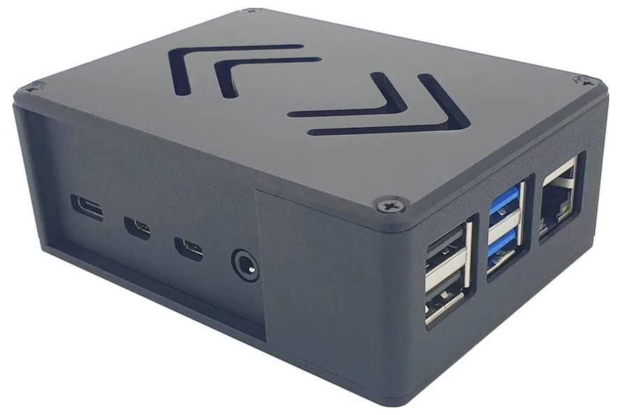 Radxa Rock4C+EcoPiProLP-bl SBC-Gehäuse Passend für (Entwicklungskits): Radxa Schwarz