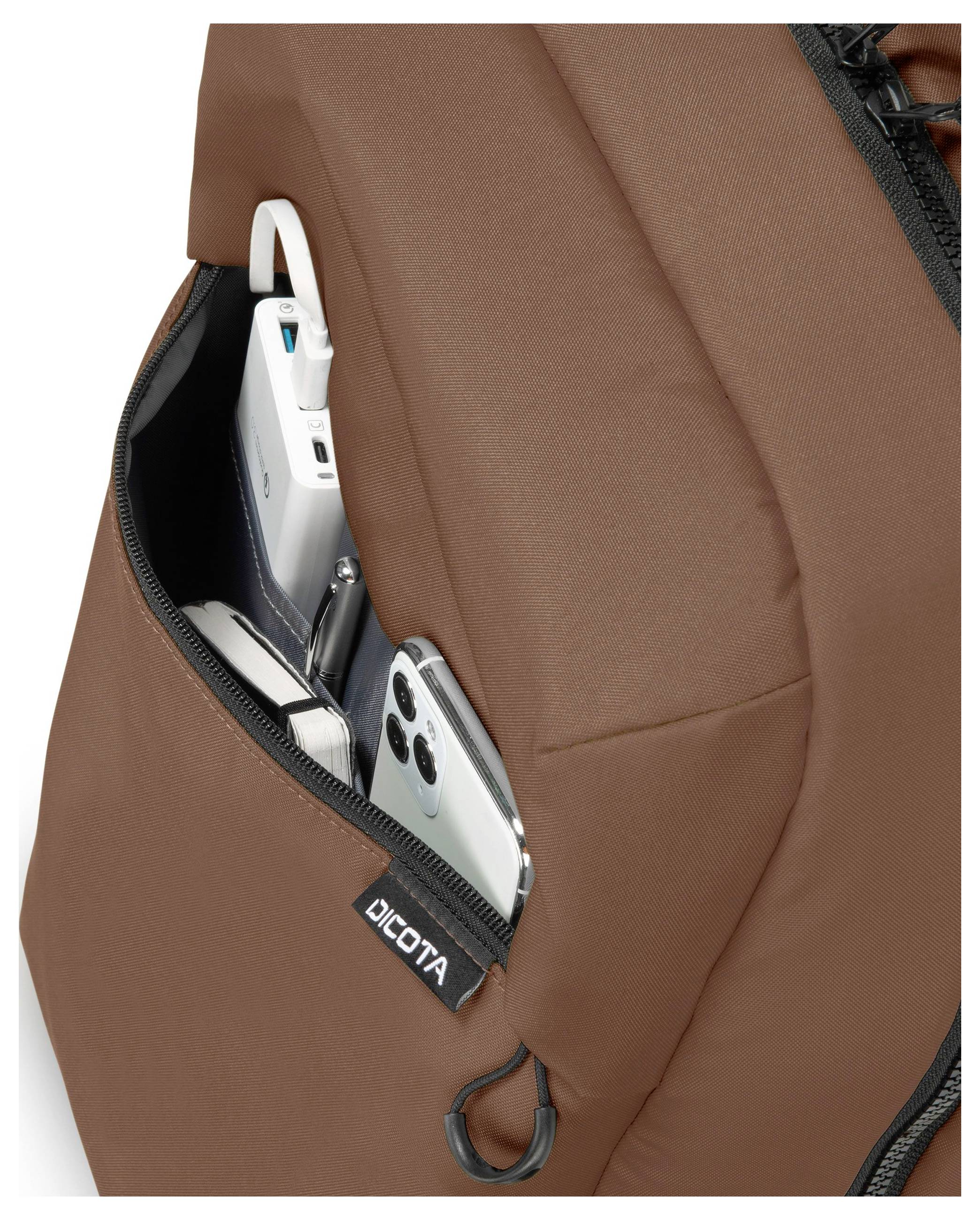 Dicota Notebook Rucksack D32124-RPET Braun