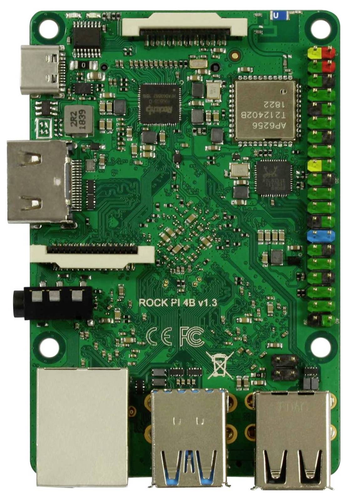 Radxa Rock44GBBverUFL Rock 4 B 4GB 2 x 1.8GHz
