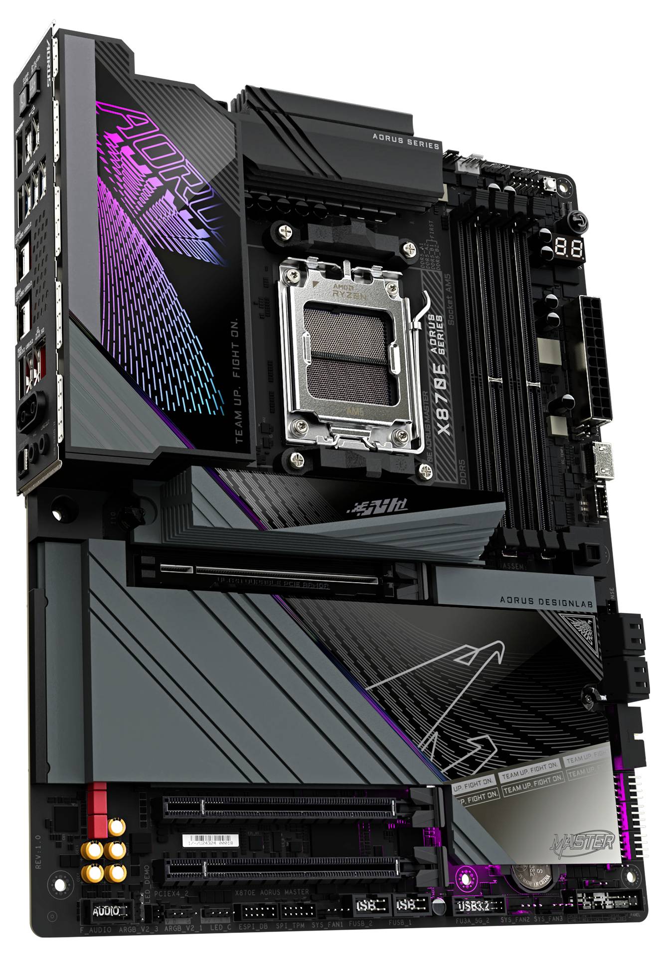 Gigabyte X870E AORUS MASTER AM5 ATX MB Mainboard Sockel (PC) AMD® AM5 Formfaktor (Details) ATX Mainboard-Chipsatz AMD® X870