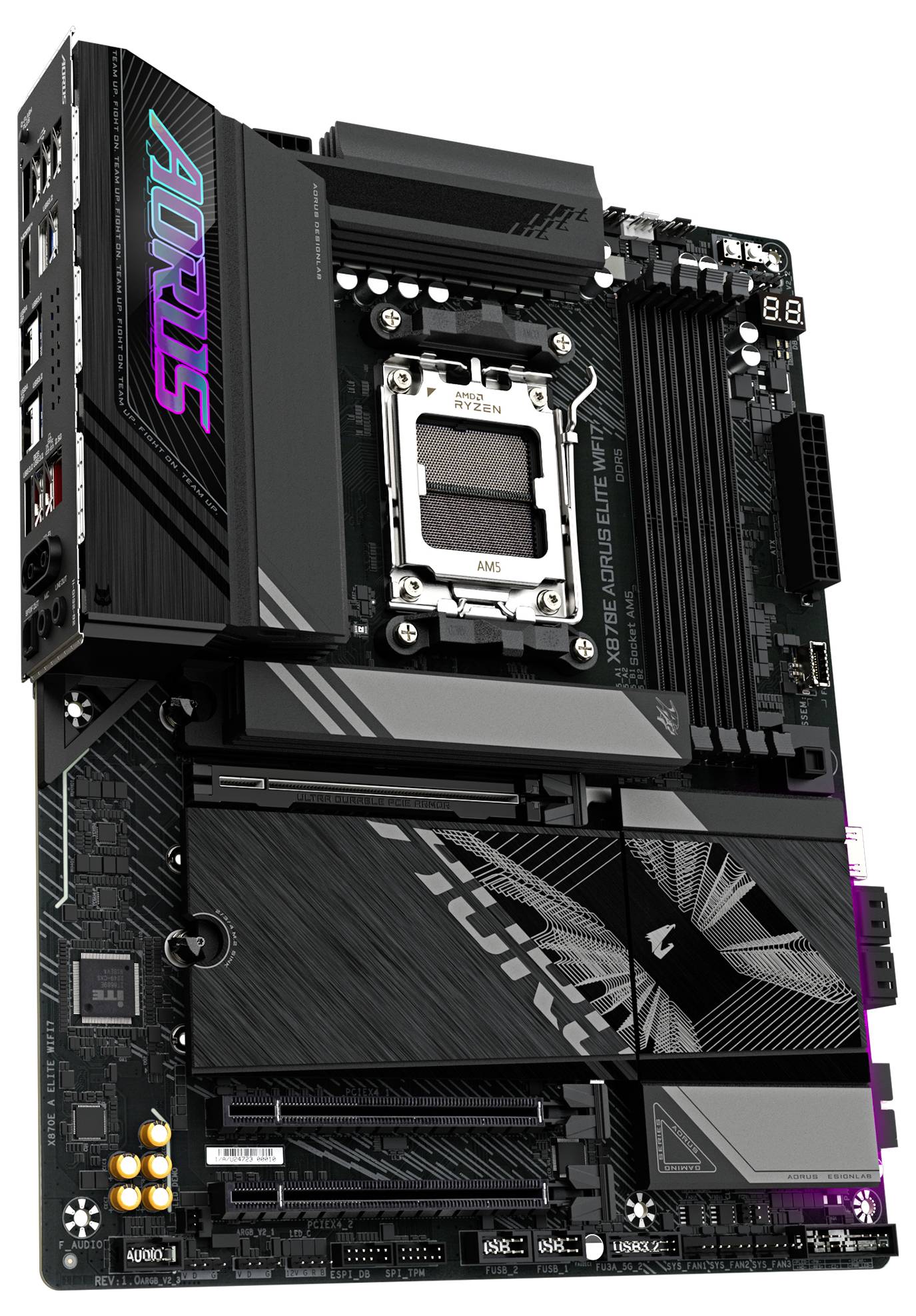 Gigabyte X870E A ELITE WIFI7 AM5 ATX MB Mainboard Sockel (PC) AMD® AM5 Formfaktor (Details) ATX Mainboard-Chipsatz AMD® X870